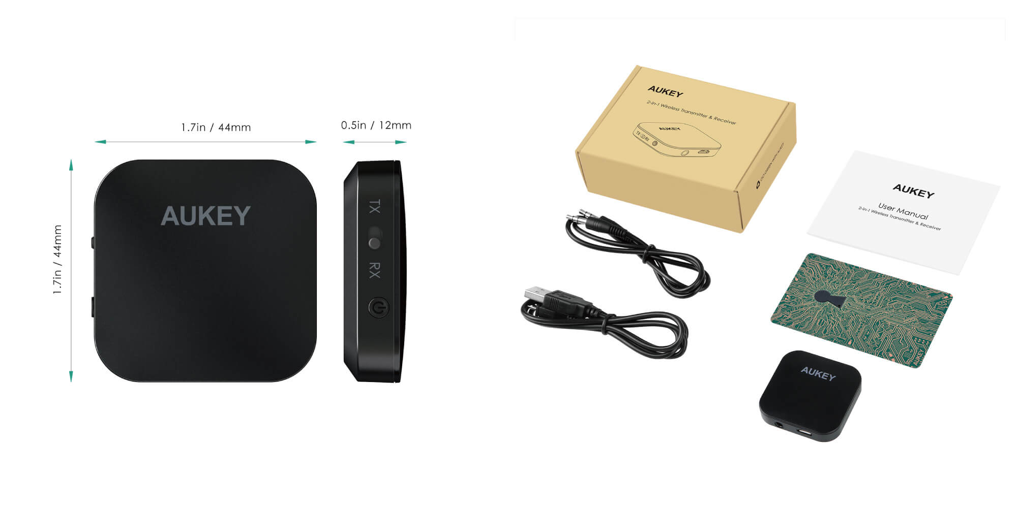 Aukey 2 In 1 Wireless Transmitter And Receiver Br C19